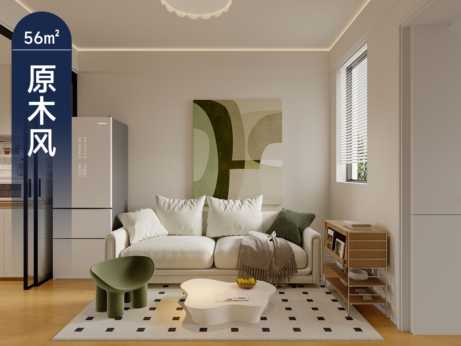 原创案例 |简洁温馨让人赏心悦目 原木风